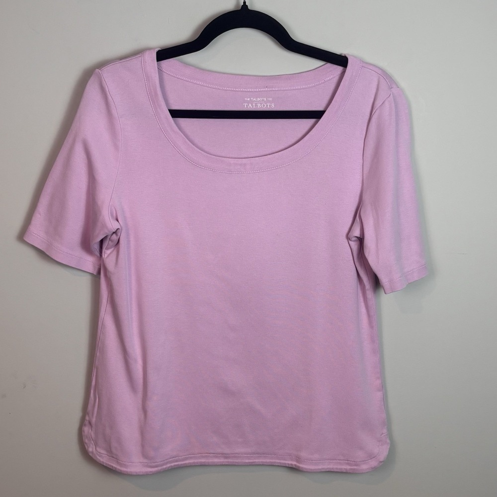 The Talbot tee Women's Pink 100% Pima Cotton Short Sleeve Tee SZ medium Classic